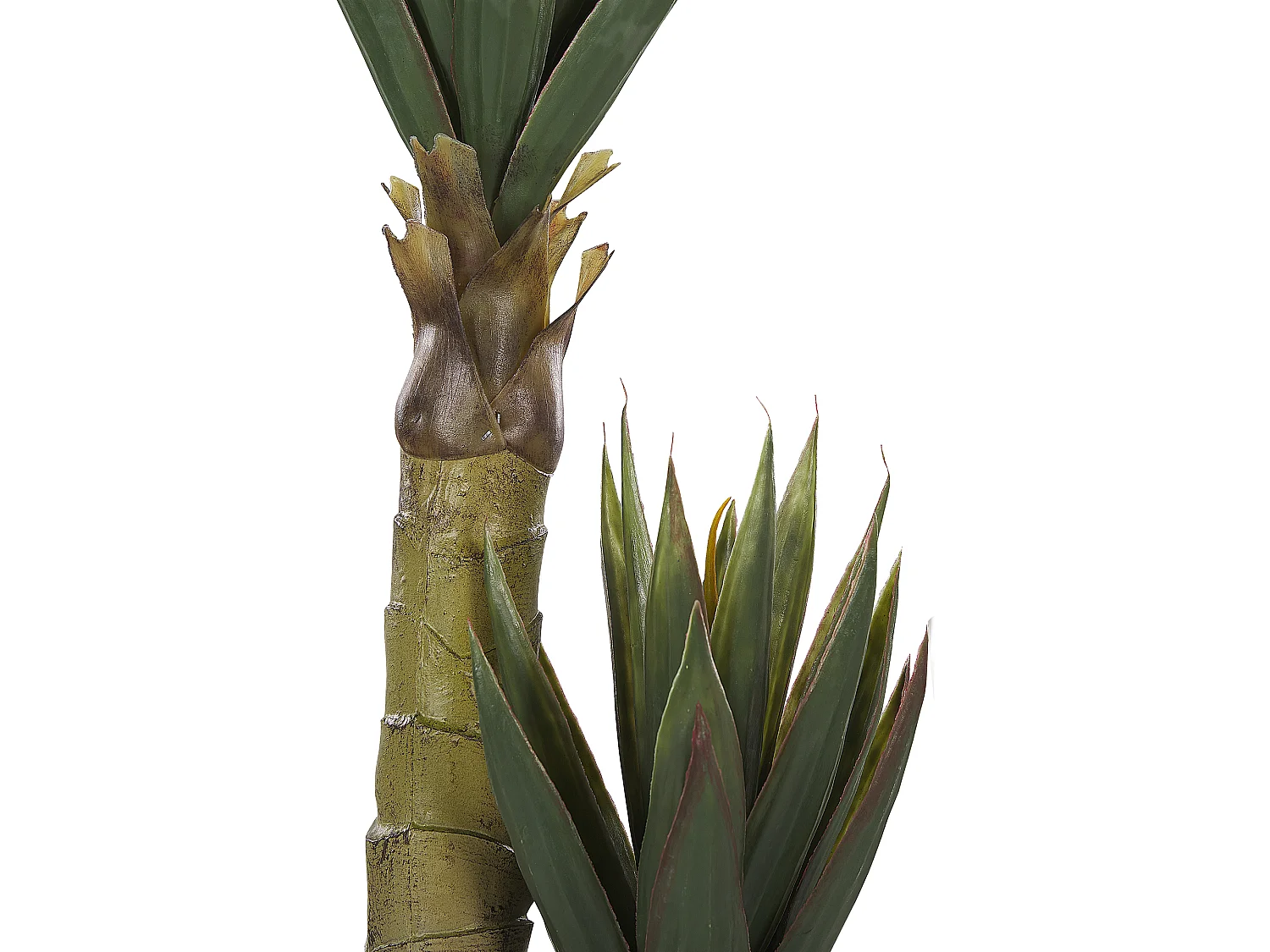 Dekopflanze in Aloe Vera-Form Kunststoff 90 cm grün Yucca