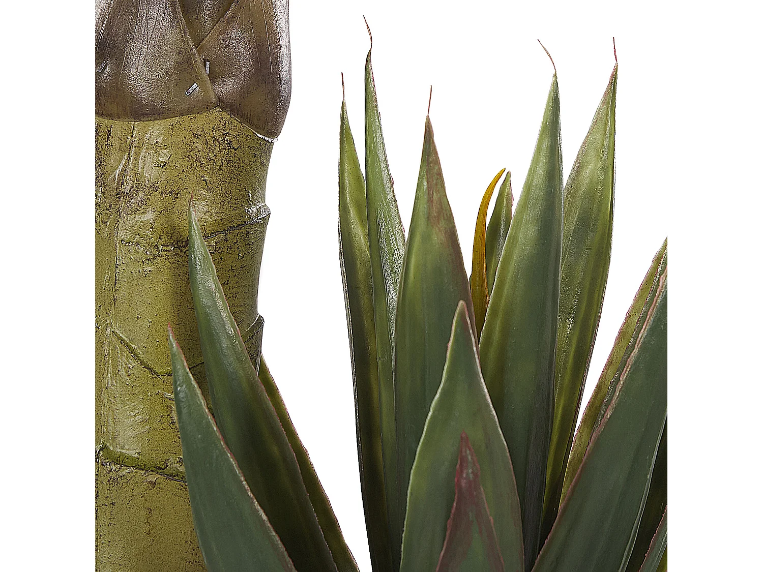 Dekopflanze in Aloe Vera-Form Kunststoff 90 cm grün Yucca