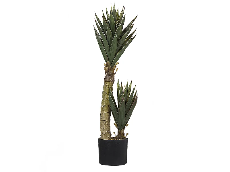 Dekopflanze in Aloe Vera-Form Kunststoff 90 cm grün Yucca