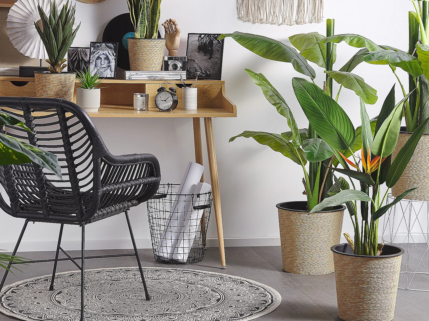 Plante artificielle STRELITZIA TREE 115 cm Vert