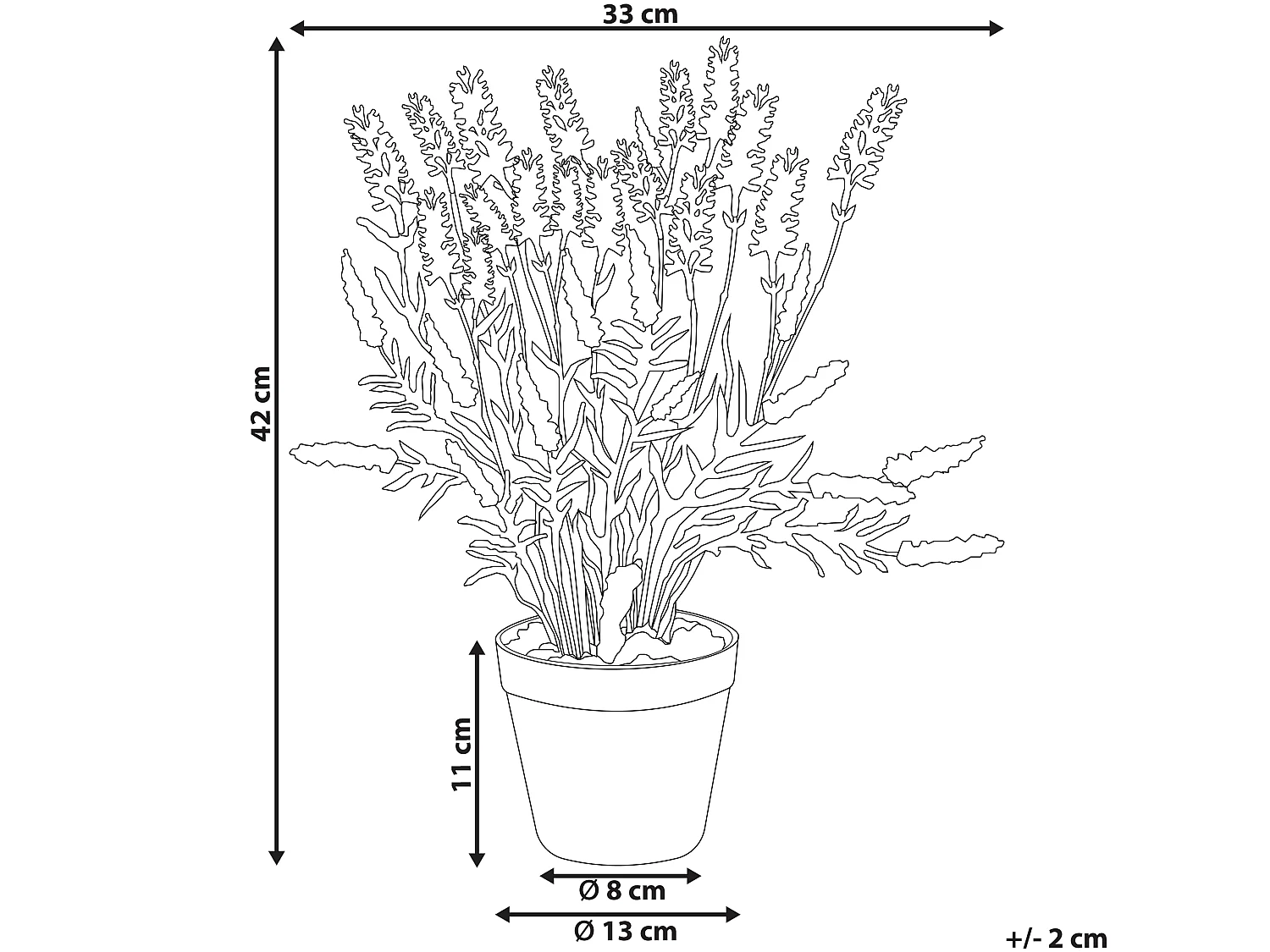 Plante artificielle LAVENDER PLANT 42 cm