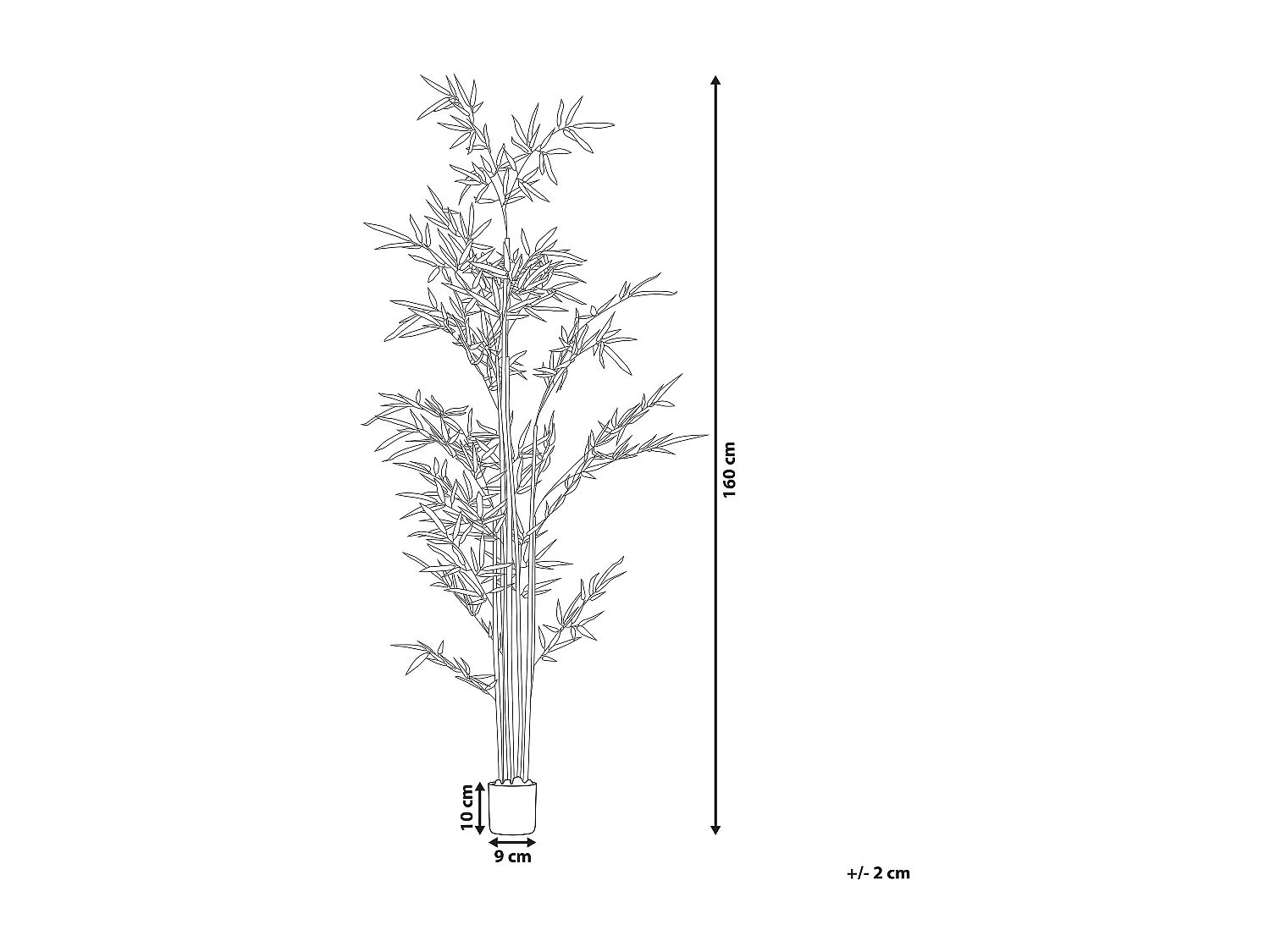Sztuczna roślina doniczkowa 160 cm BAMBUSA VULGARIS