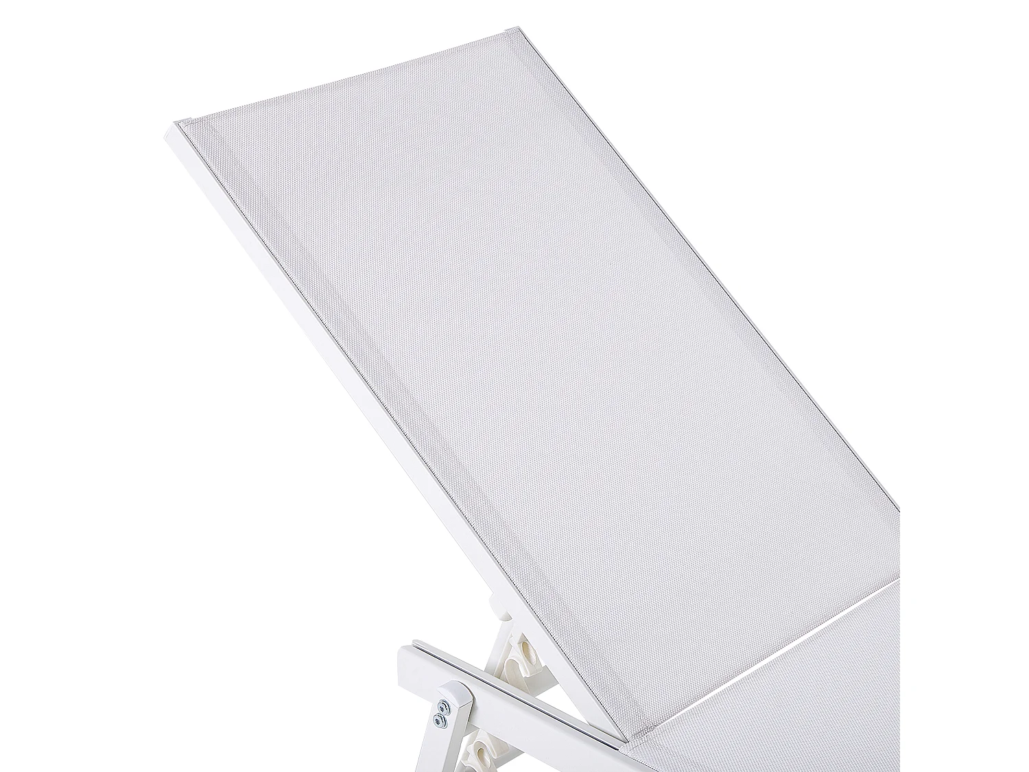 Leżak ogrodowy PORTOFINO Rozkładany Metal Biały