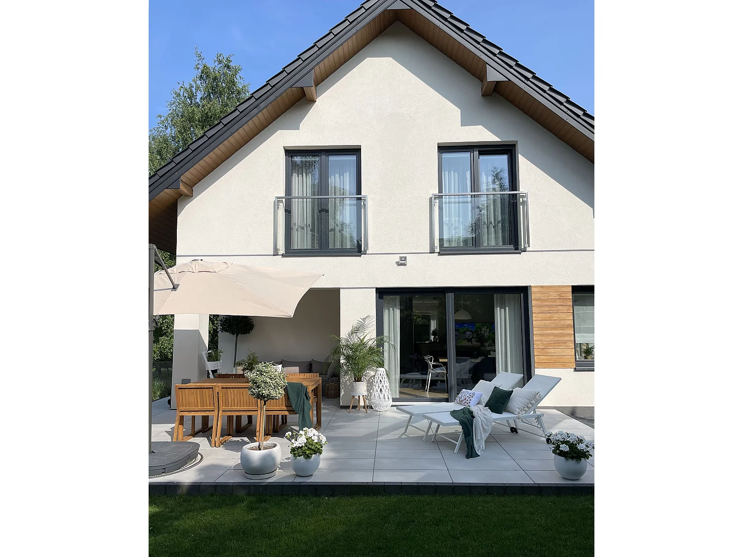Sonnenliege PORTOFINO Metall Weiss