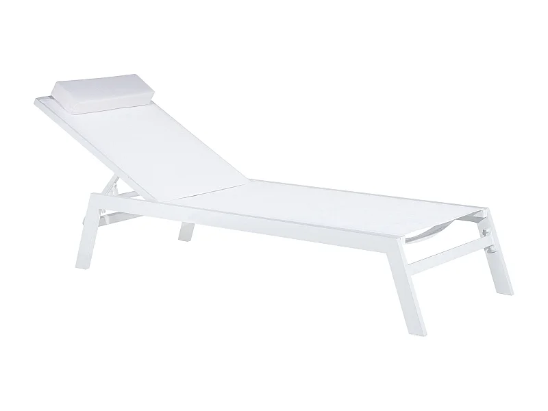 Ligstoel CATANIA Metaal Wit