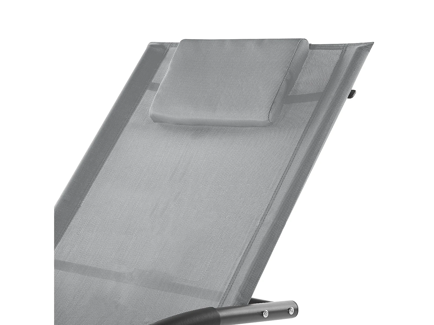 Gartenliege Schaukelliege Liegestuhl Sonnenliege Polyester Hellgrau Carano II