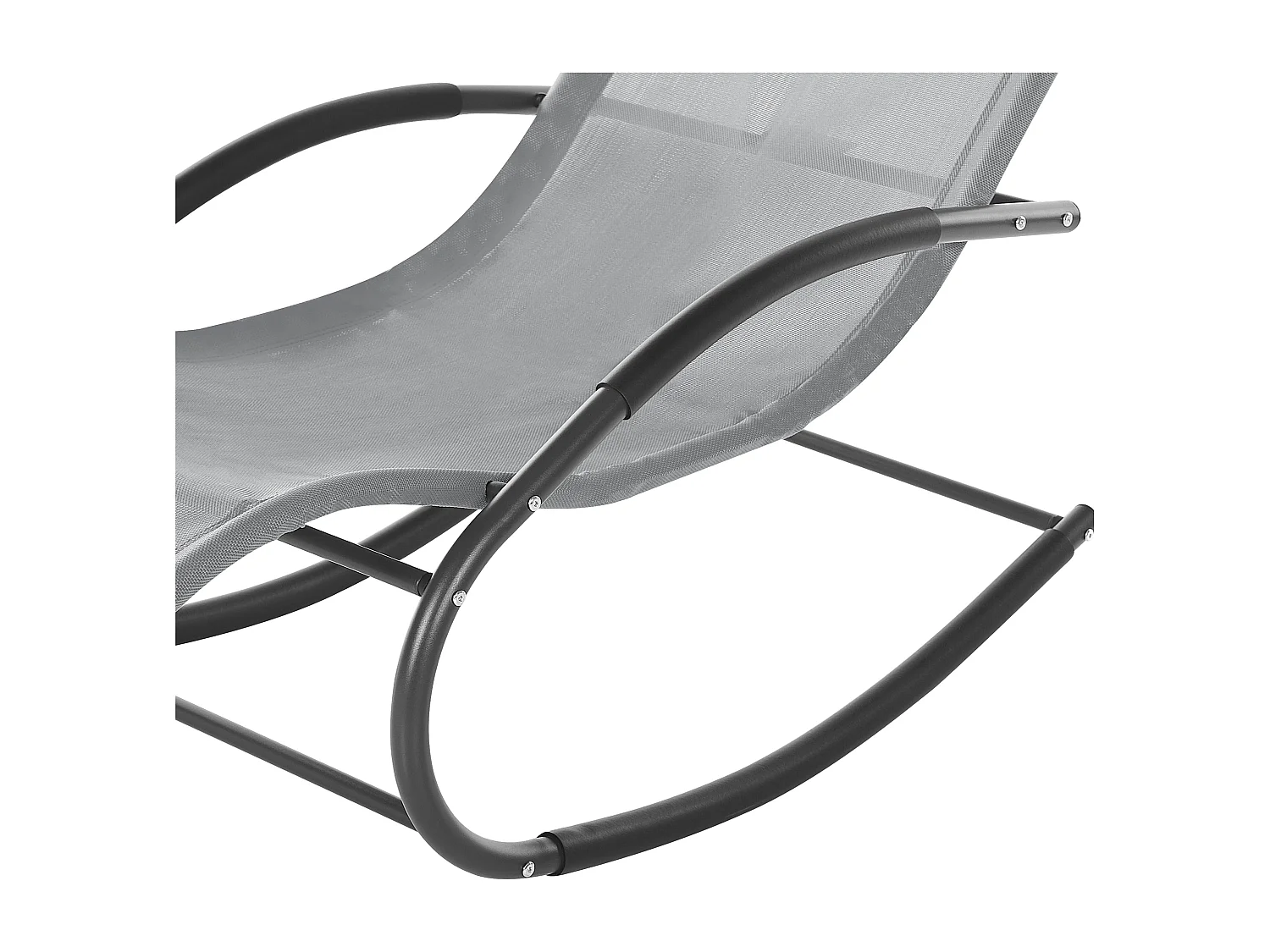 Leżak ogrodowy bujany CARANO II Metal Jasnoszary