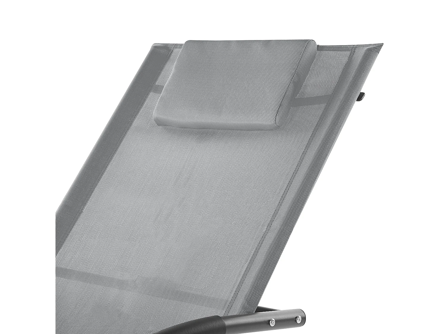 Gartenliege Schaukelliege Liegestuhl Sonnenliege Polyester Hellgrau Carano II