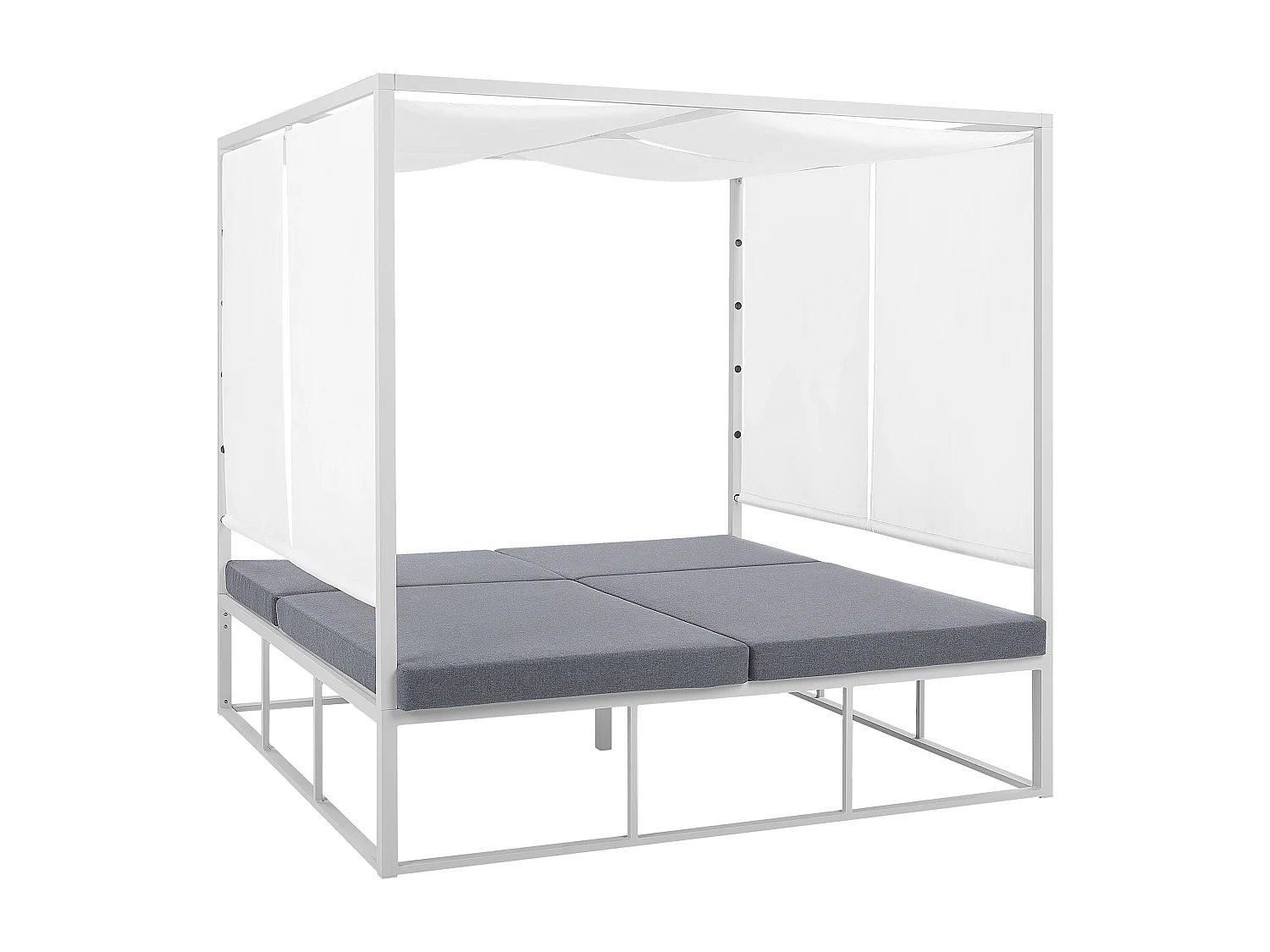 Loungefauteuil Metaal Wit PALLANZA