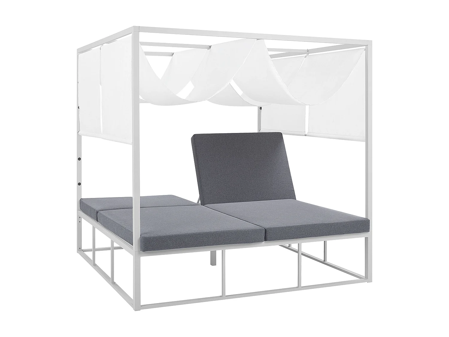 Cama de jardim PALLANZA Metal Branco