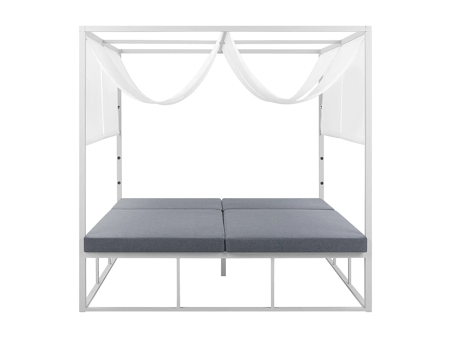 Cama de jardim PALLANZA Metal Branco