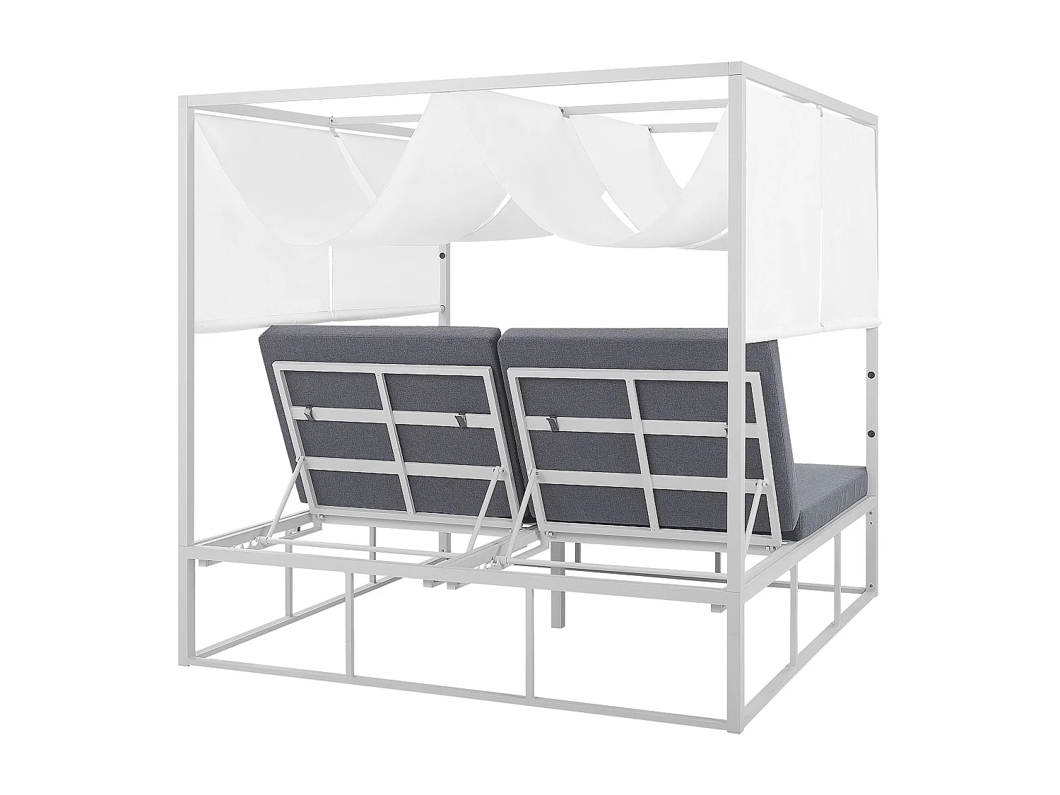 Cama de jardim PALLANZA Metal Branco