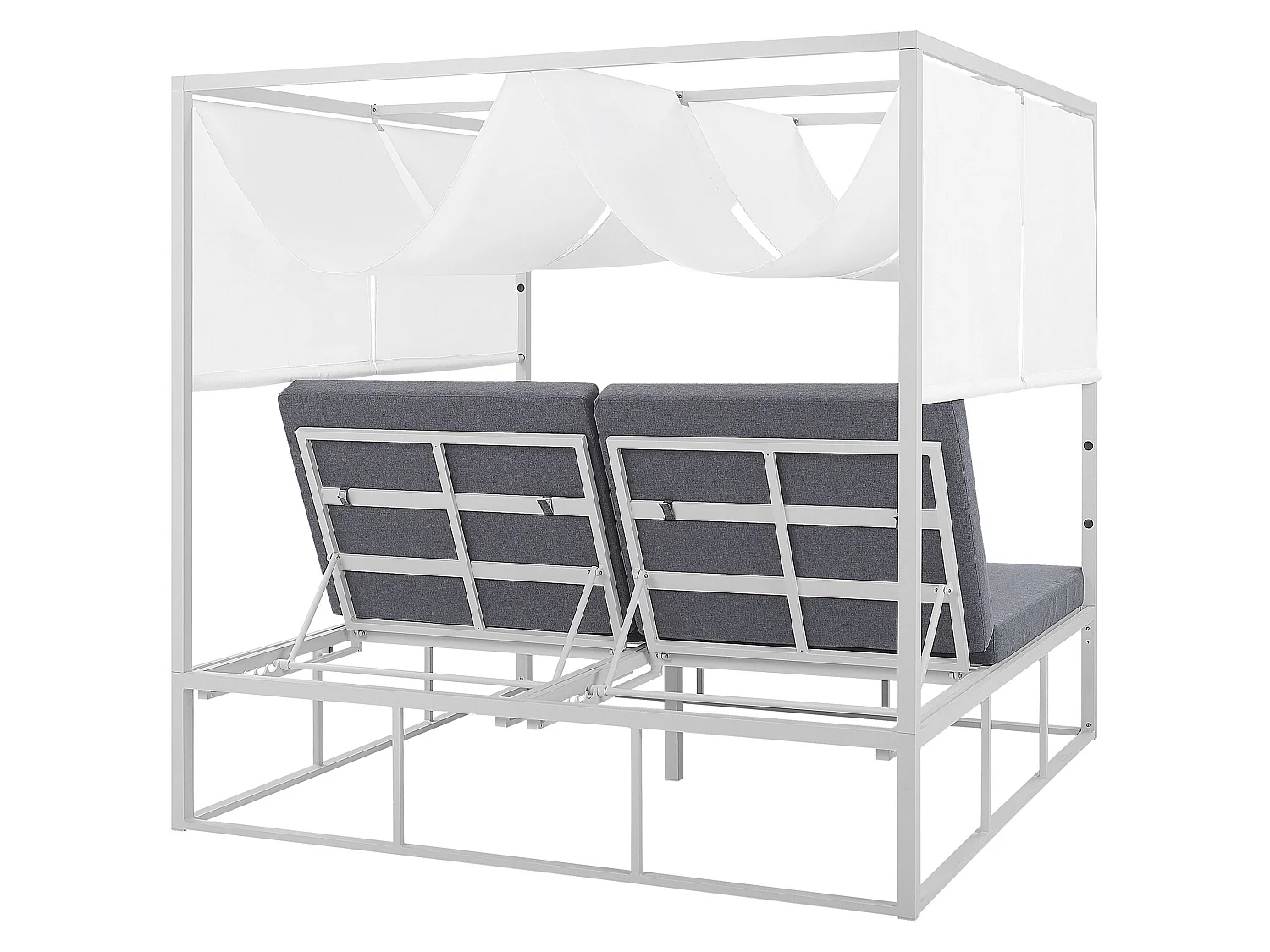 Cama de jardim PALLANZA Metal Branco