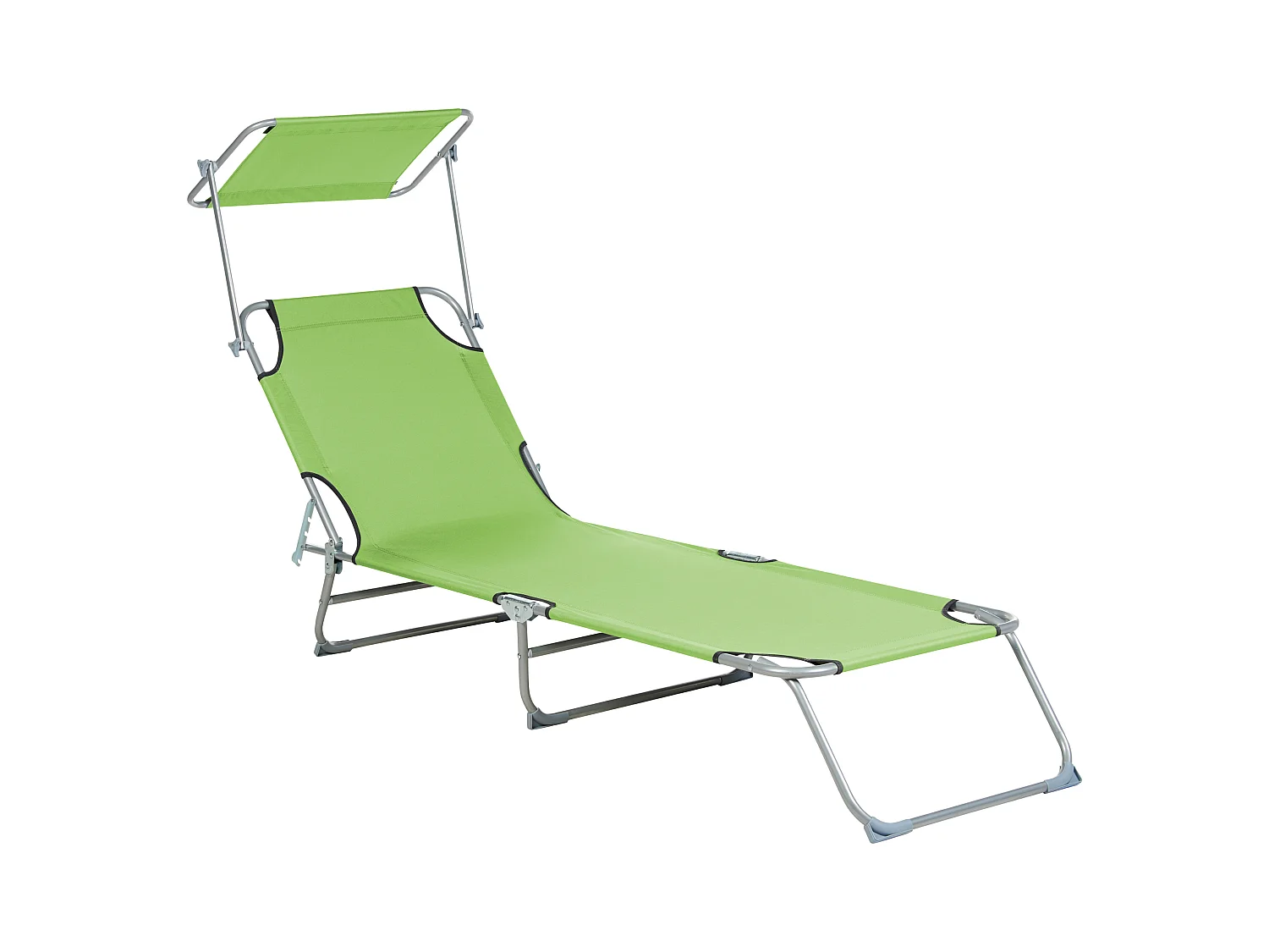 Lettino Prendisole FOLIGNO Metallo Verde lime