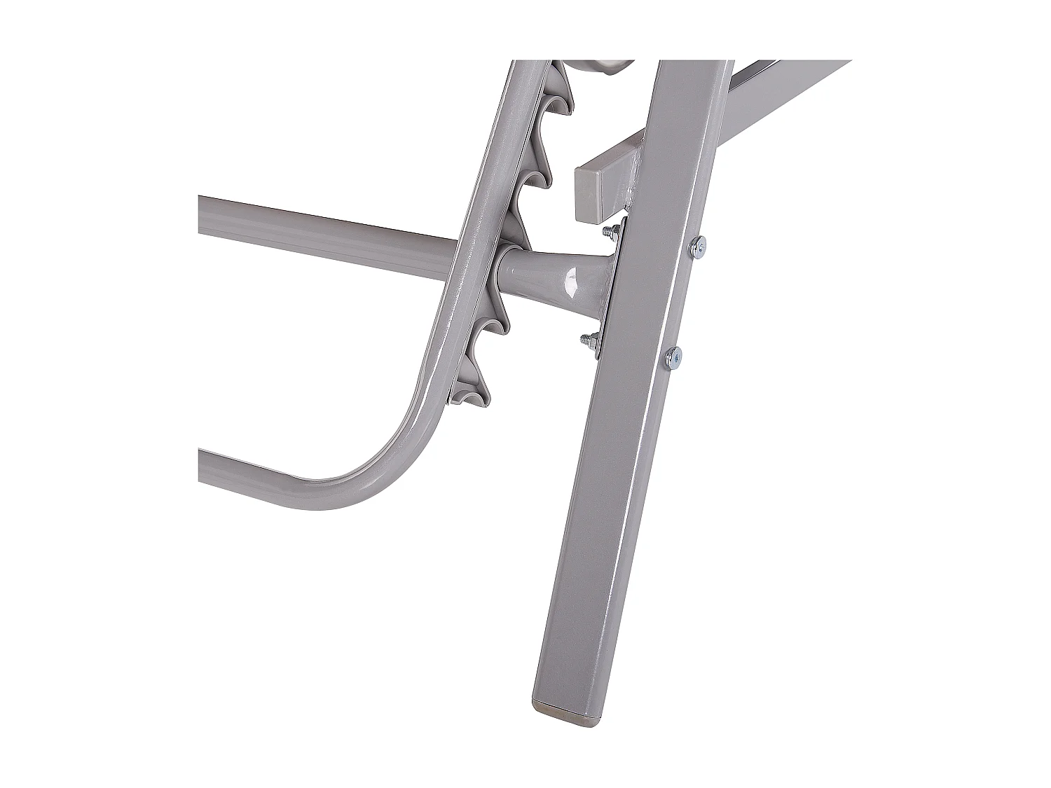 Leżak ogrodowy PROCIDA Rozkładany Metal Jasnobrązowy