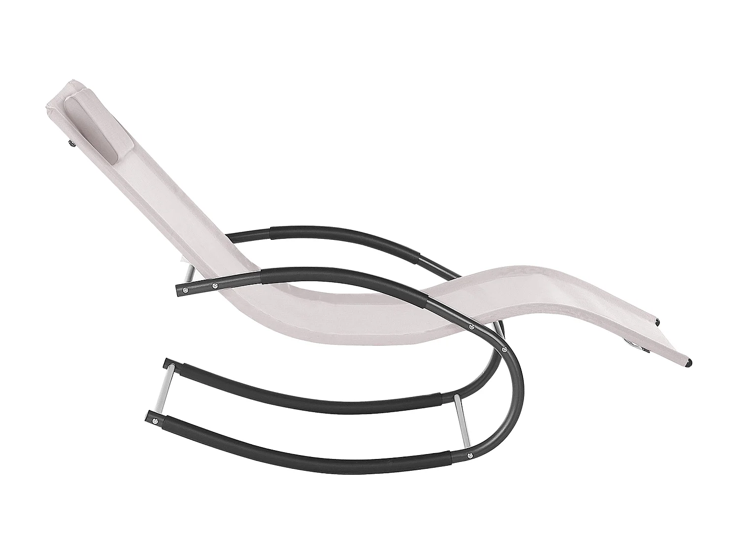 Espreguiçadeira de baloiço CARANO II Metal Creme