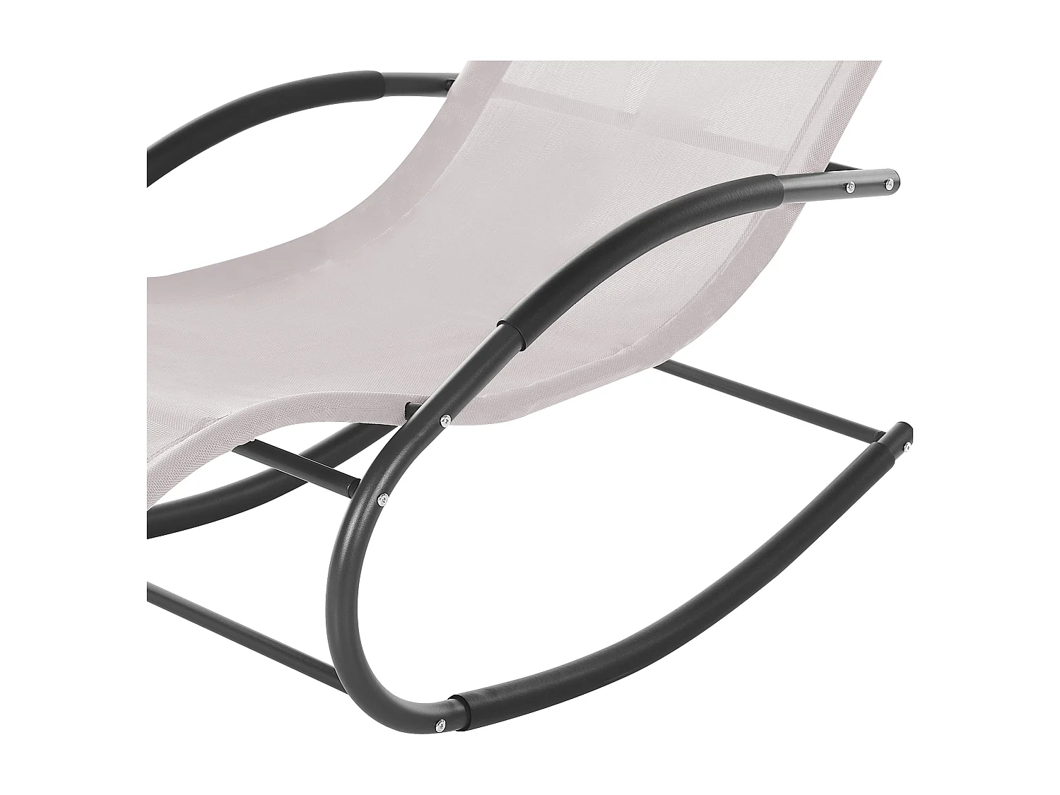 Espreguiçadeira de baloiço CARANO II Metal Creme