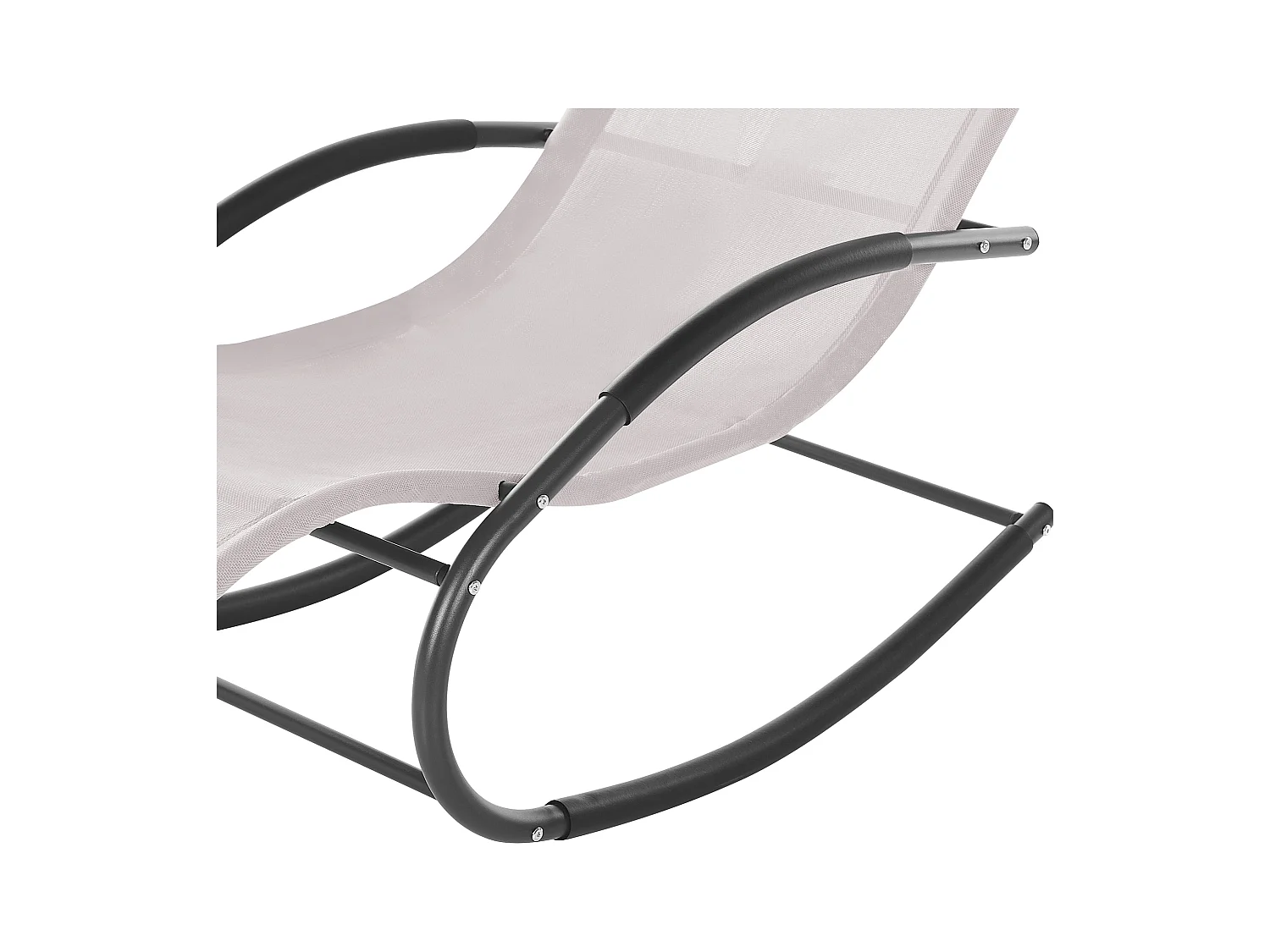 Leżak ogrodowy bujany CARANO II Metal Beżowy