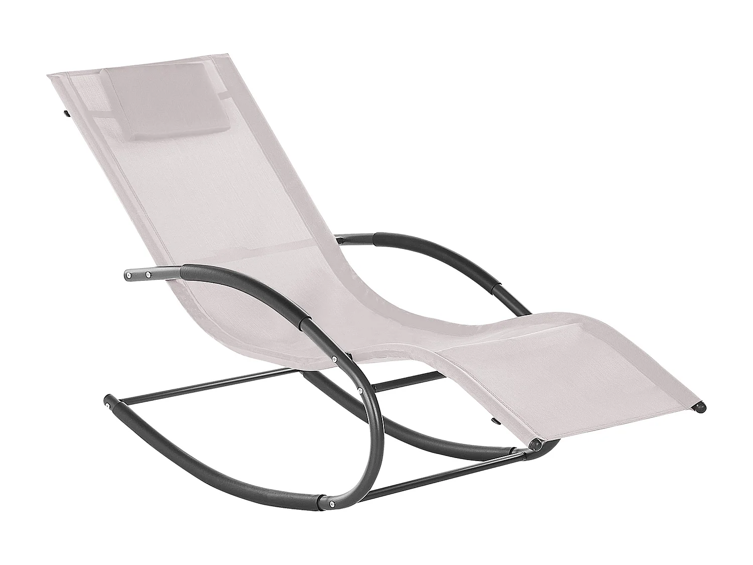 Espreguiçadeira de baloiço CARANO II Metal Creme