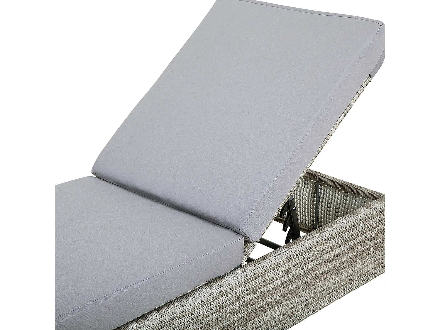 Ligstoel met kussen TURIN Grijs