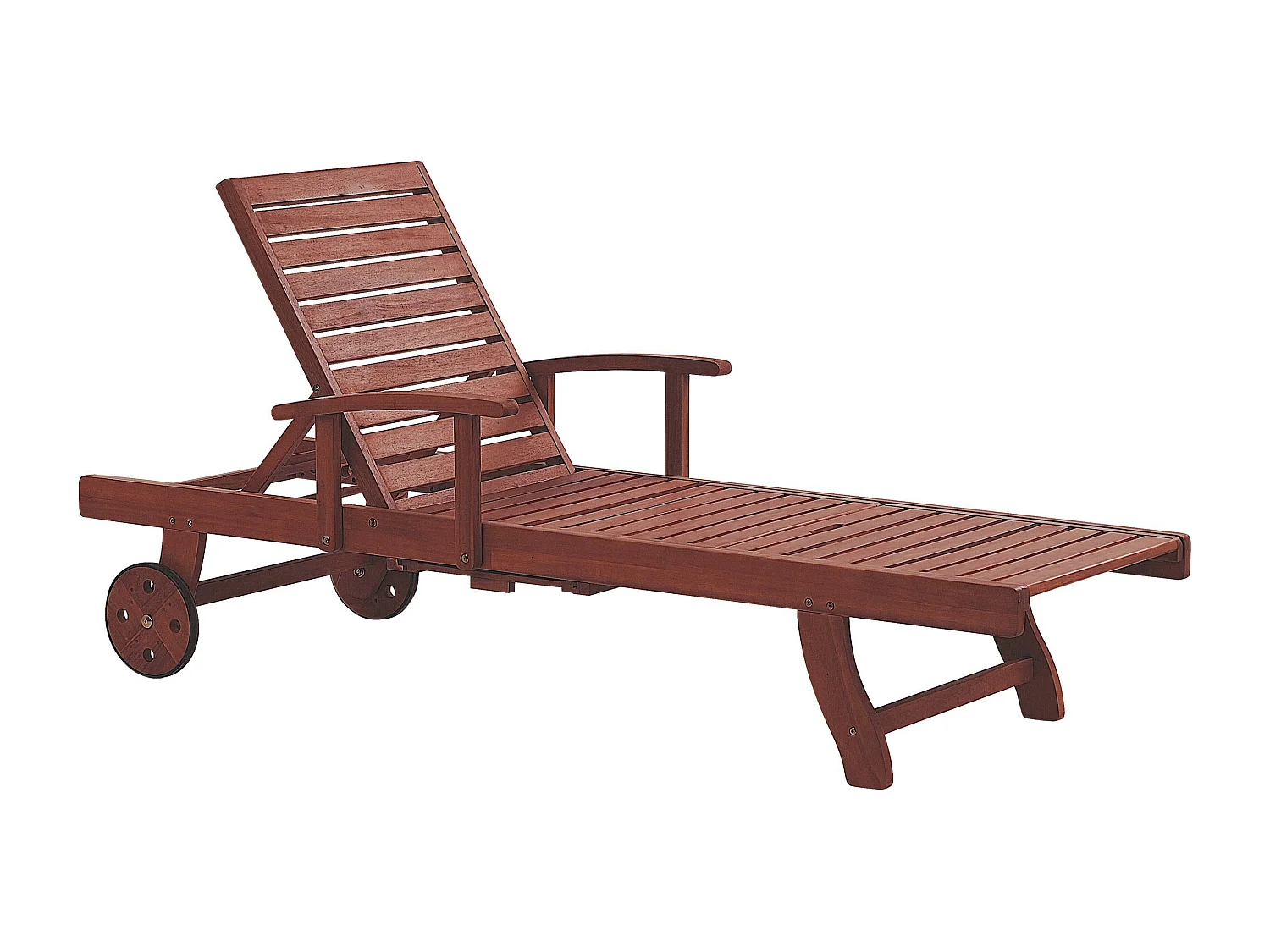 Ligstoel TOSCANA Acaciahout Donkerbruin