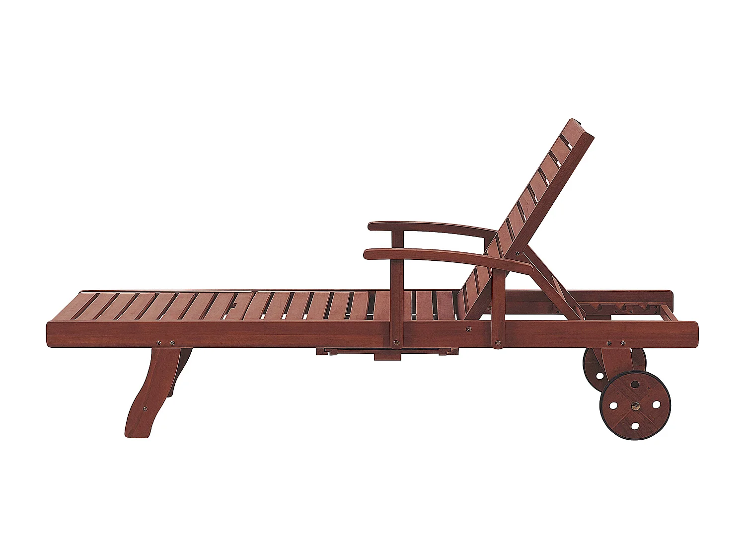 Ligstoel TOSCANA Acaciahout Donkerbruin
