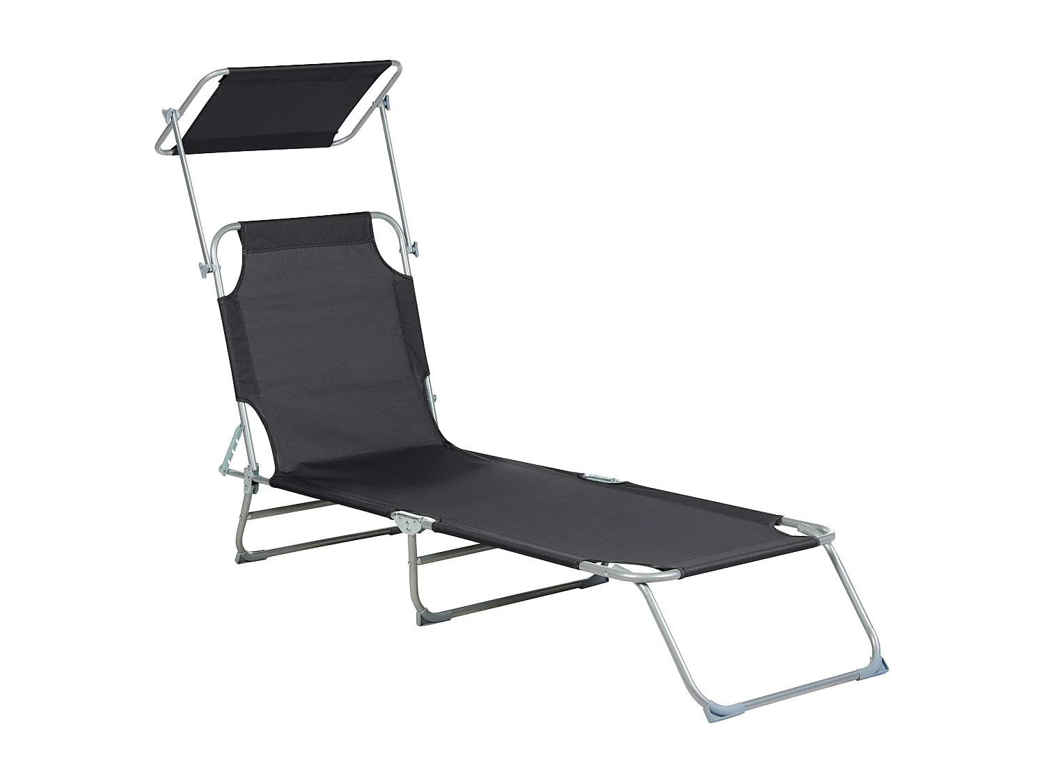 Espreguiçadeira FOLIGNO Metal Preto