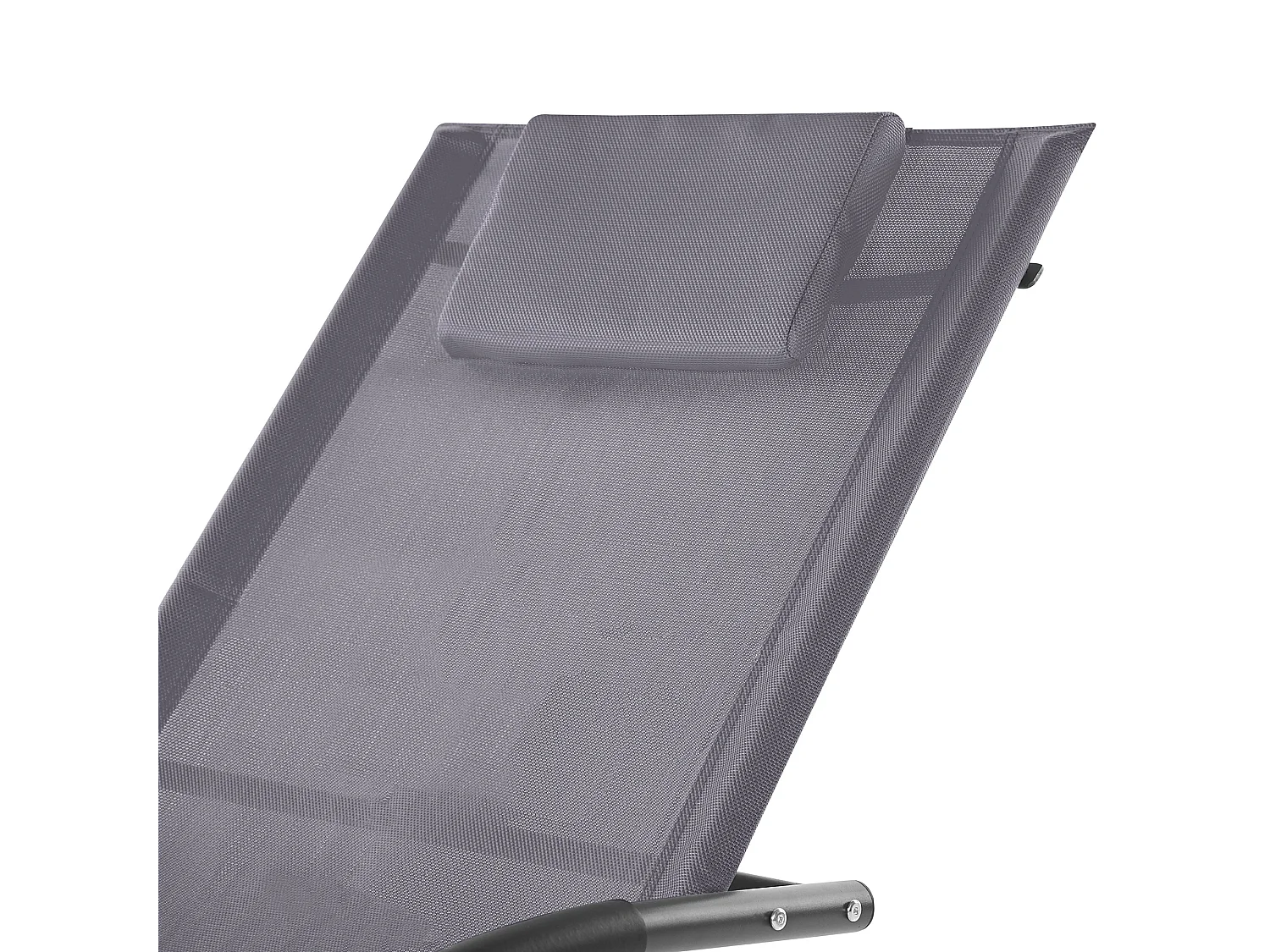 Espreguiçadeira de baloiço CARANO II Metal Cinzento