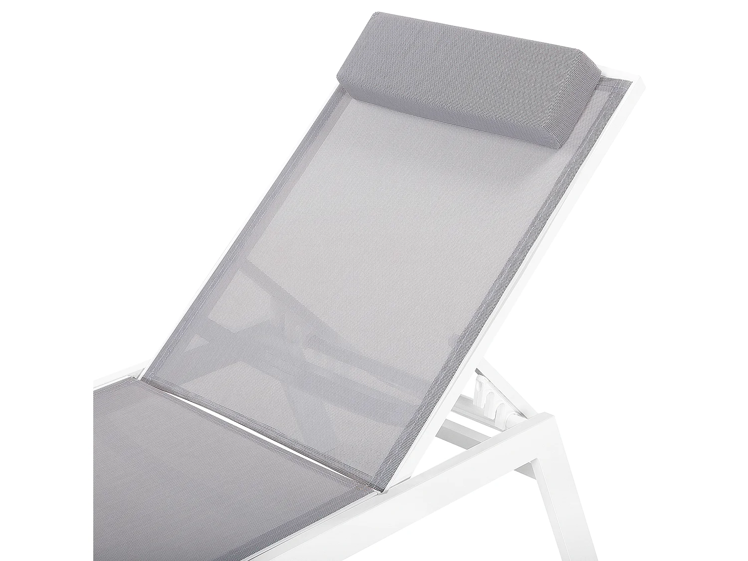 Gartenliege Liegestuhl Sonnenliege Relaxliege Grau Aluminium Polyester Catania