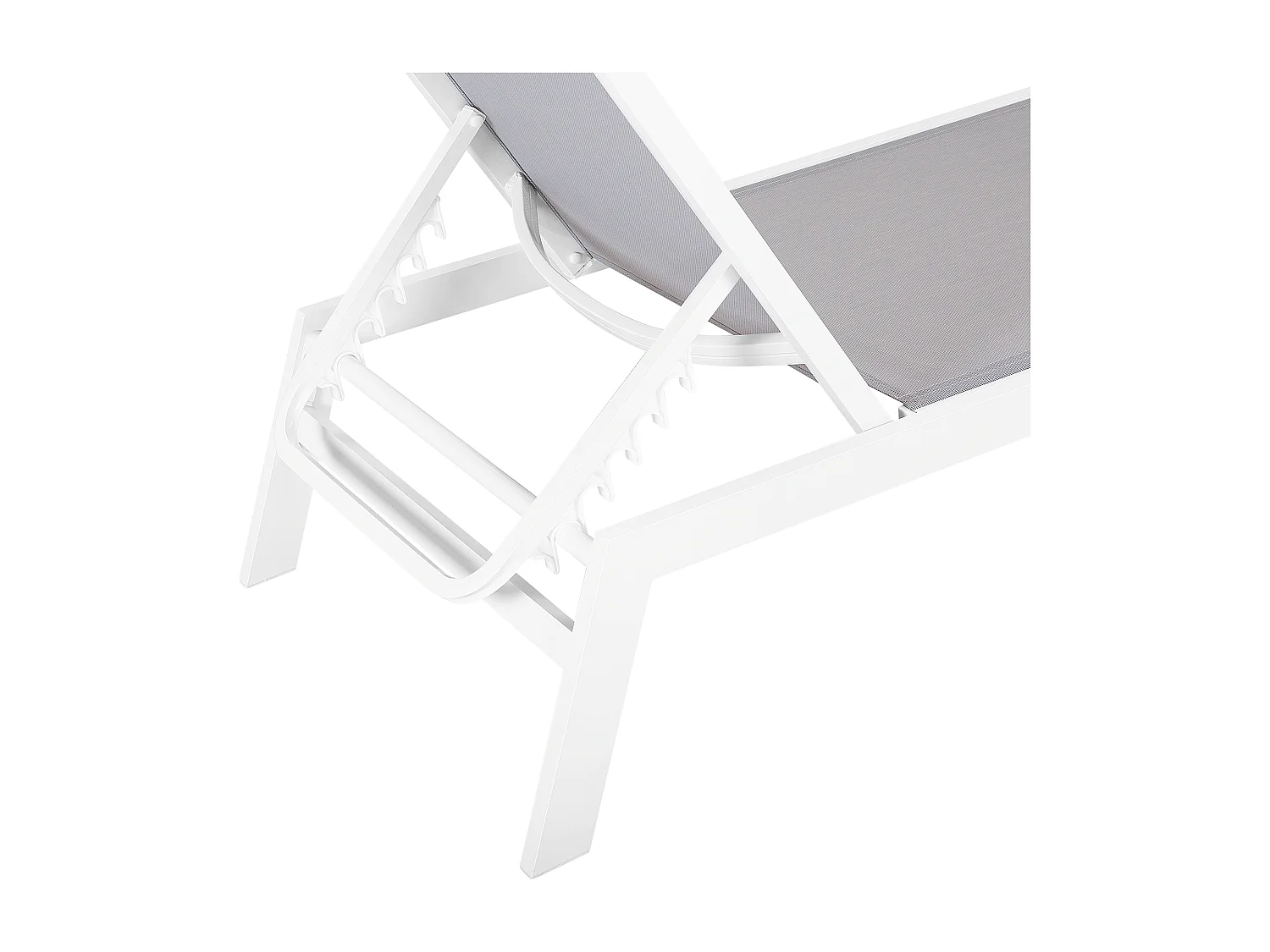 Gartenliege Liegestuhl Sonnenliege Relaxliege Grau Aluminium Polyester Catania