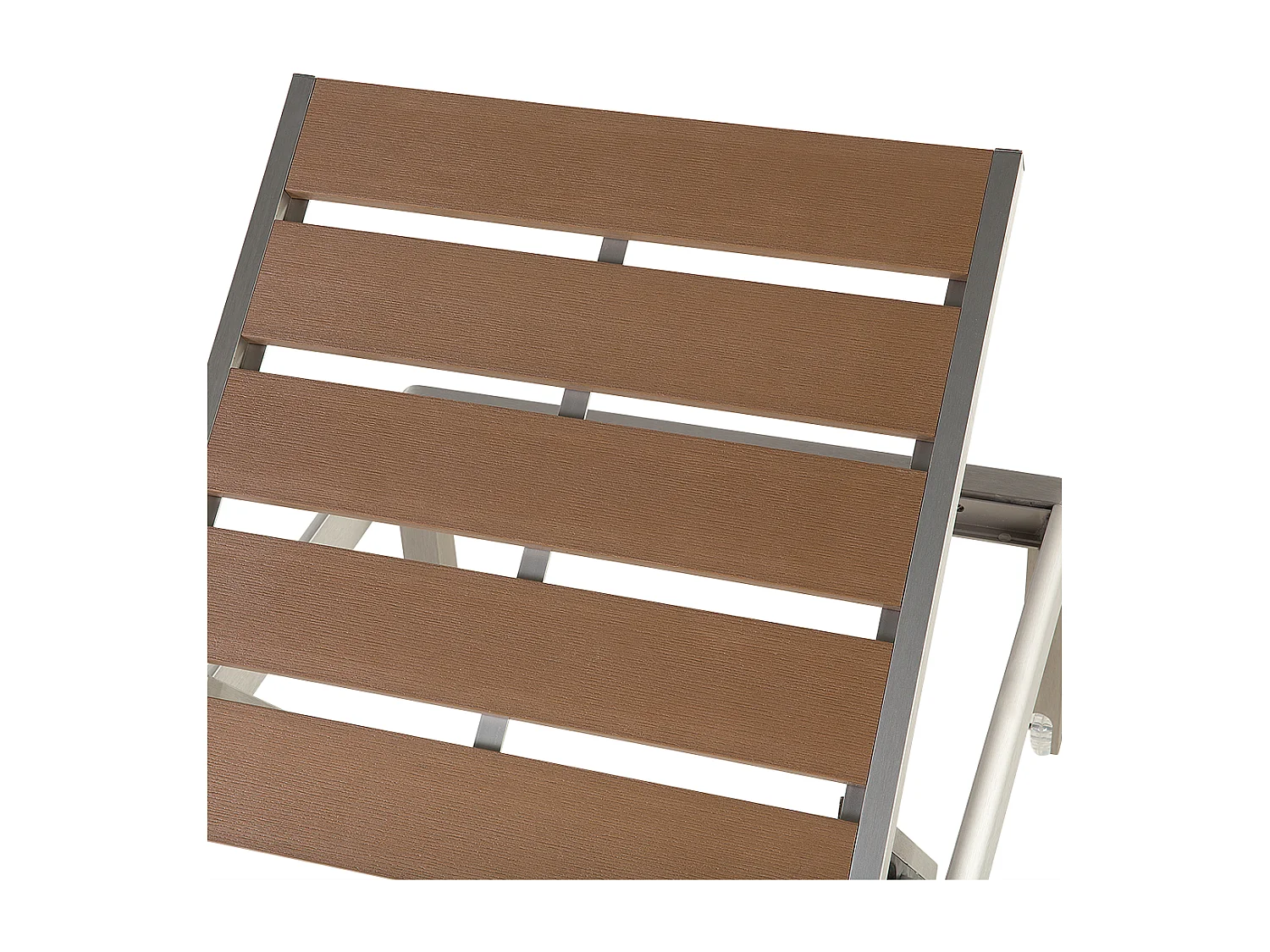 Leżak ogrodowy NARDO Rozkładany Metal Brązowy