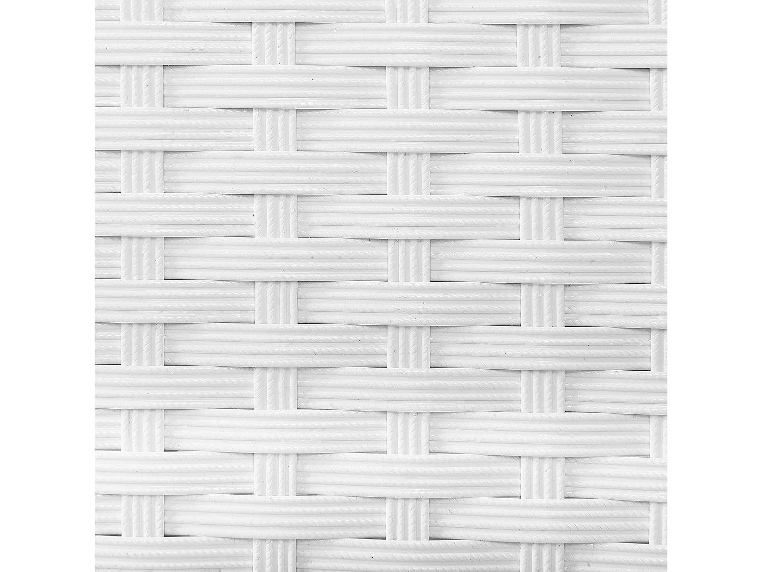 Leżak ogrodowy z poduszką TURIN Rozkładany Technorattan Biały