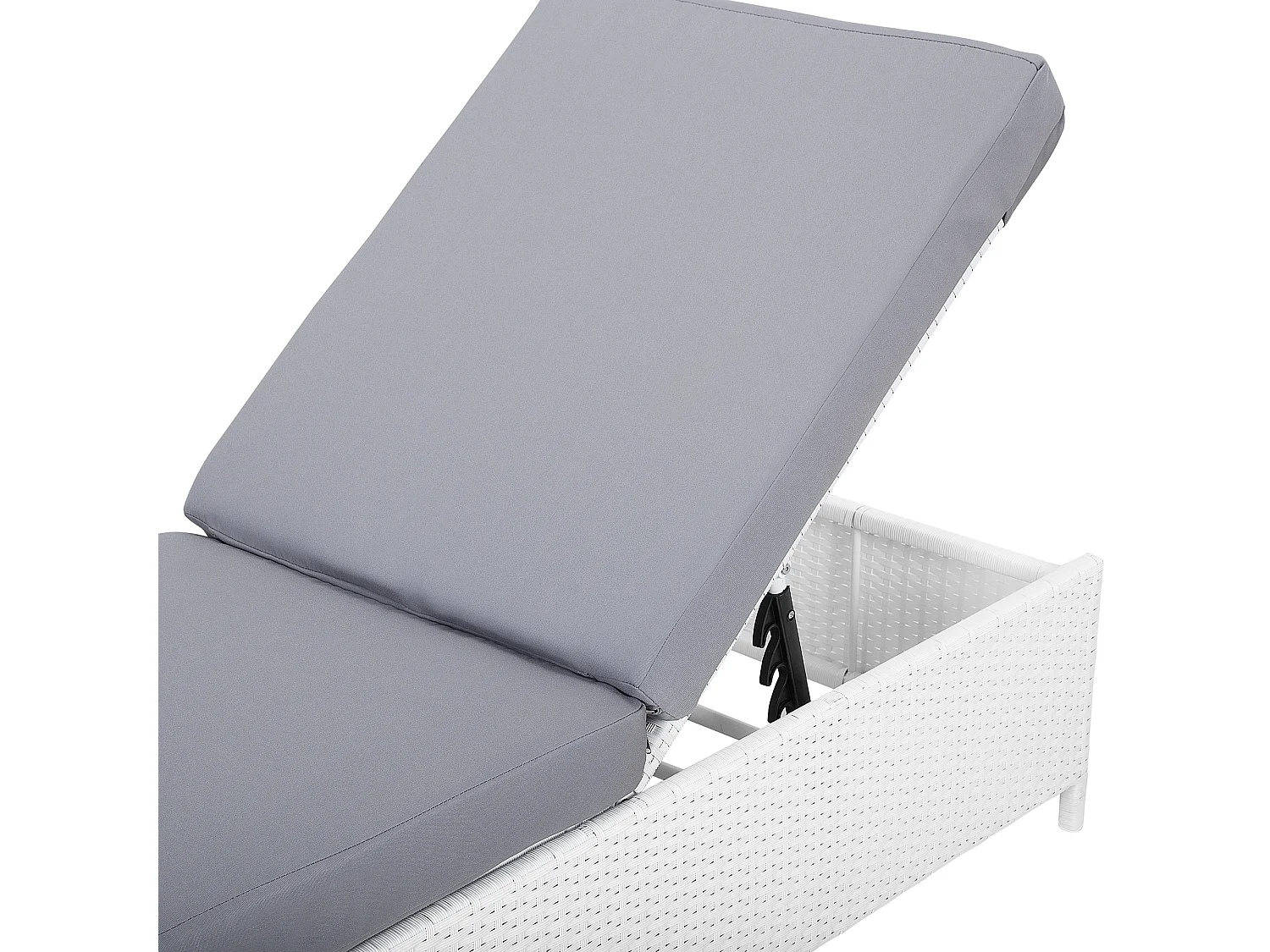 Transat avec coussin TURIN Polyrotin Blanc