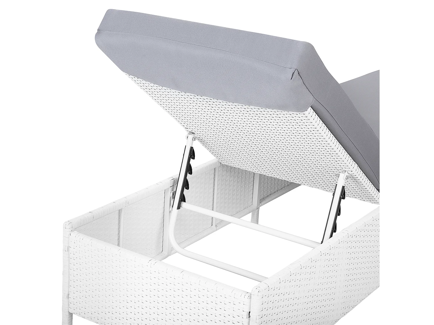 Transat avec coussin TURIN Polyrotin Blanc