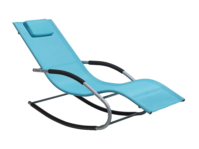 Schommel-ligstoel CARANO Metaal Turquoise