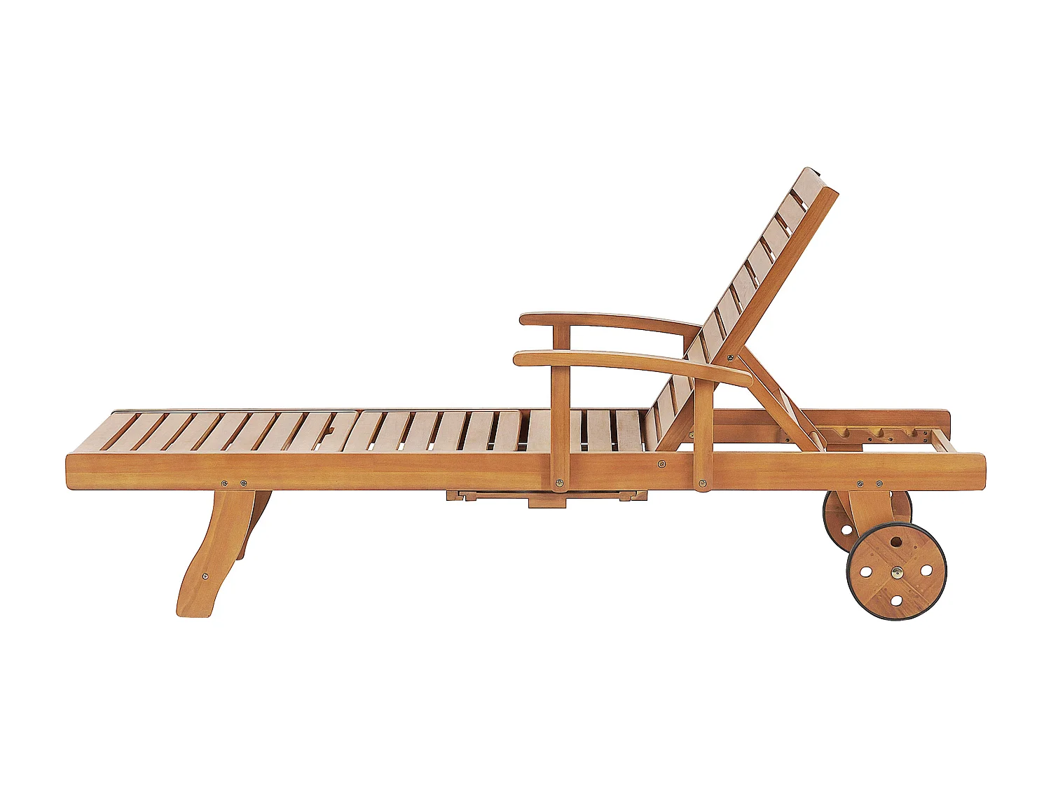 Tuinligstoel Hout Lichte houtkleur JAVA