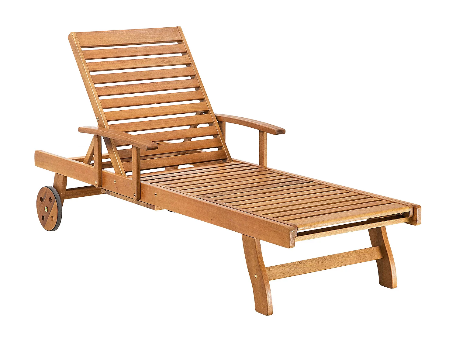 Tuinligstoel Hout Lichte houtkleur JAVA