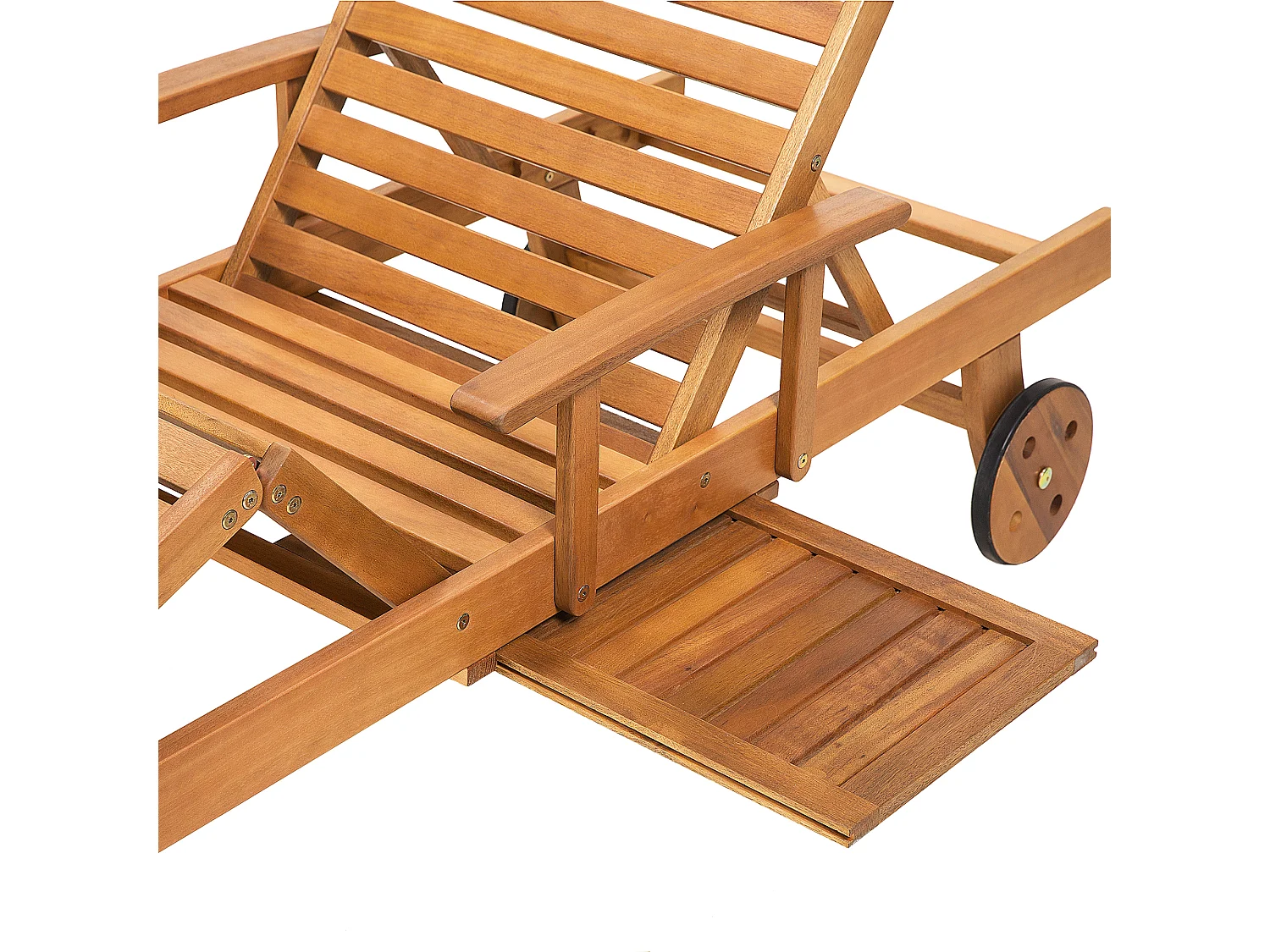 Tuinligstoel Hout Lichte houtkleur JAVA