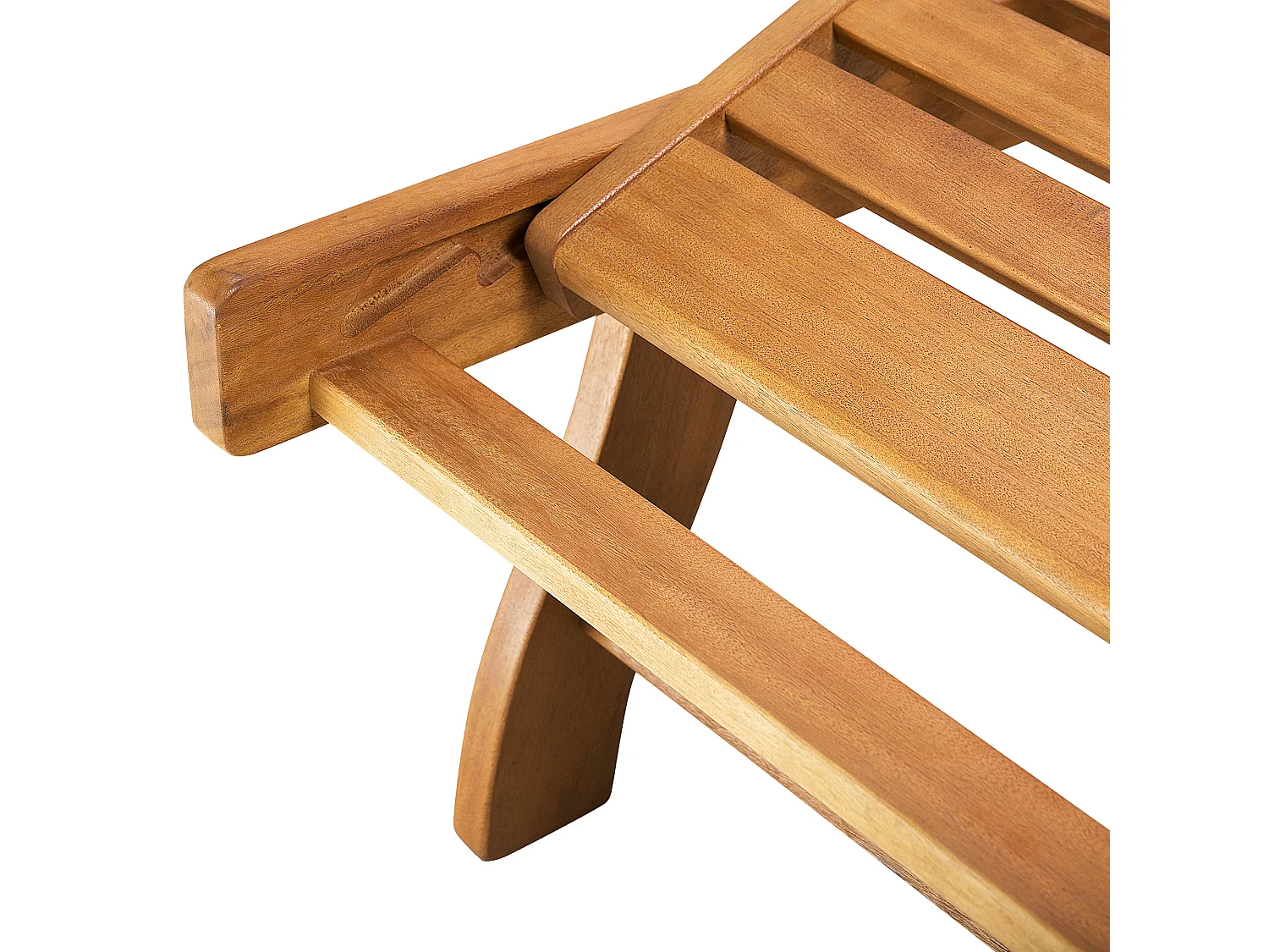 Tuinligstoel Hout Lichte houtkleur JAVA