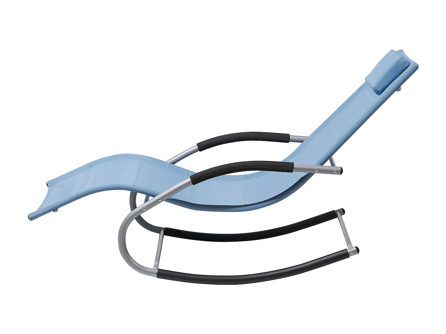 Transat à bascule CARANO Métal Bleu