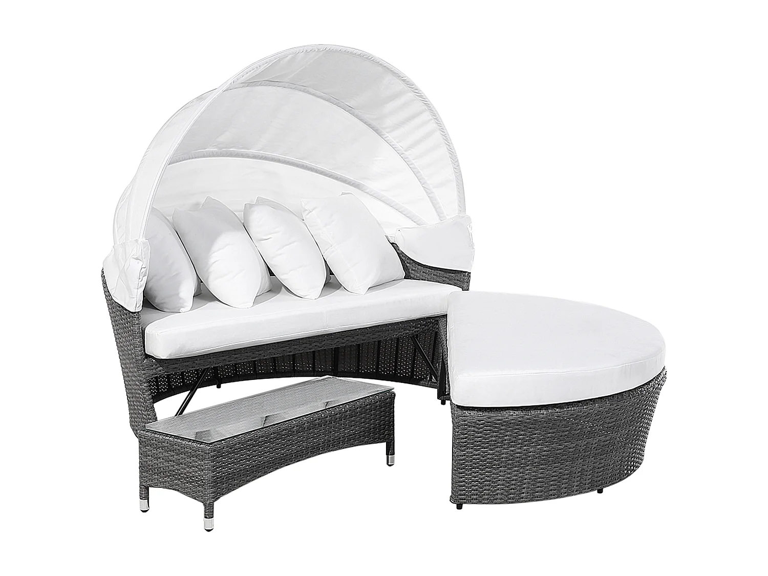 Lit de jardin SYLT LUX Gris