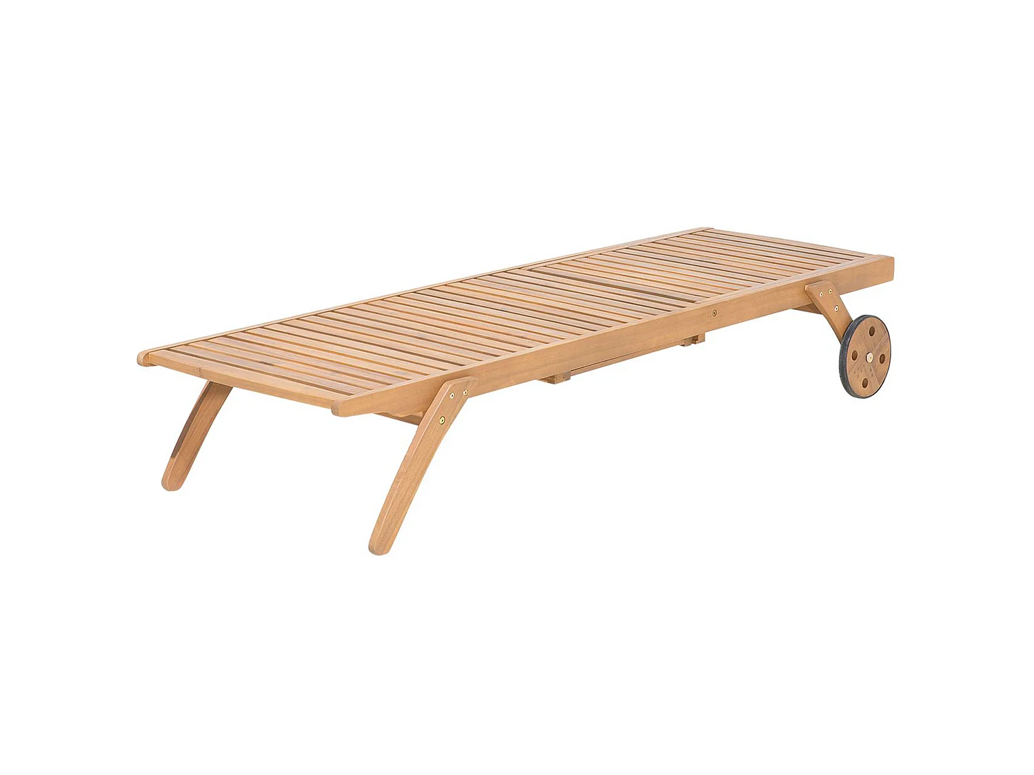 Ligstoel acaciahout taupe CESANA