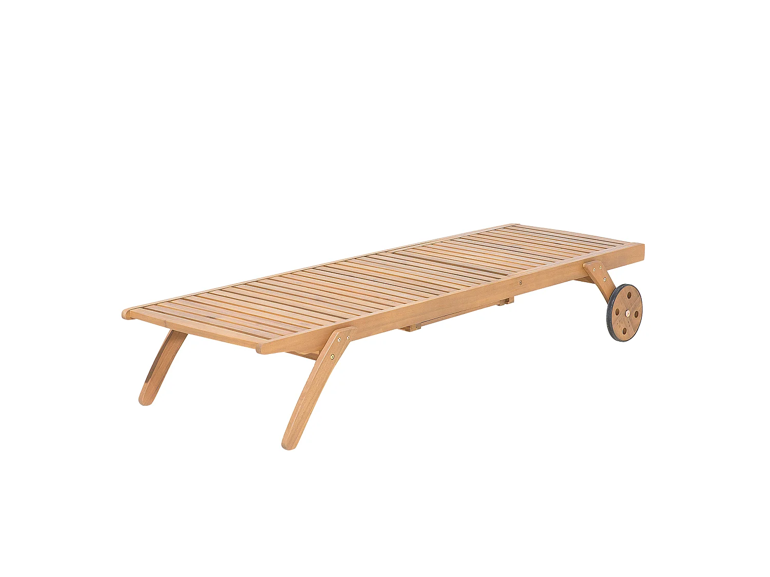 Ligstoel acaciahout taupe CESANA