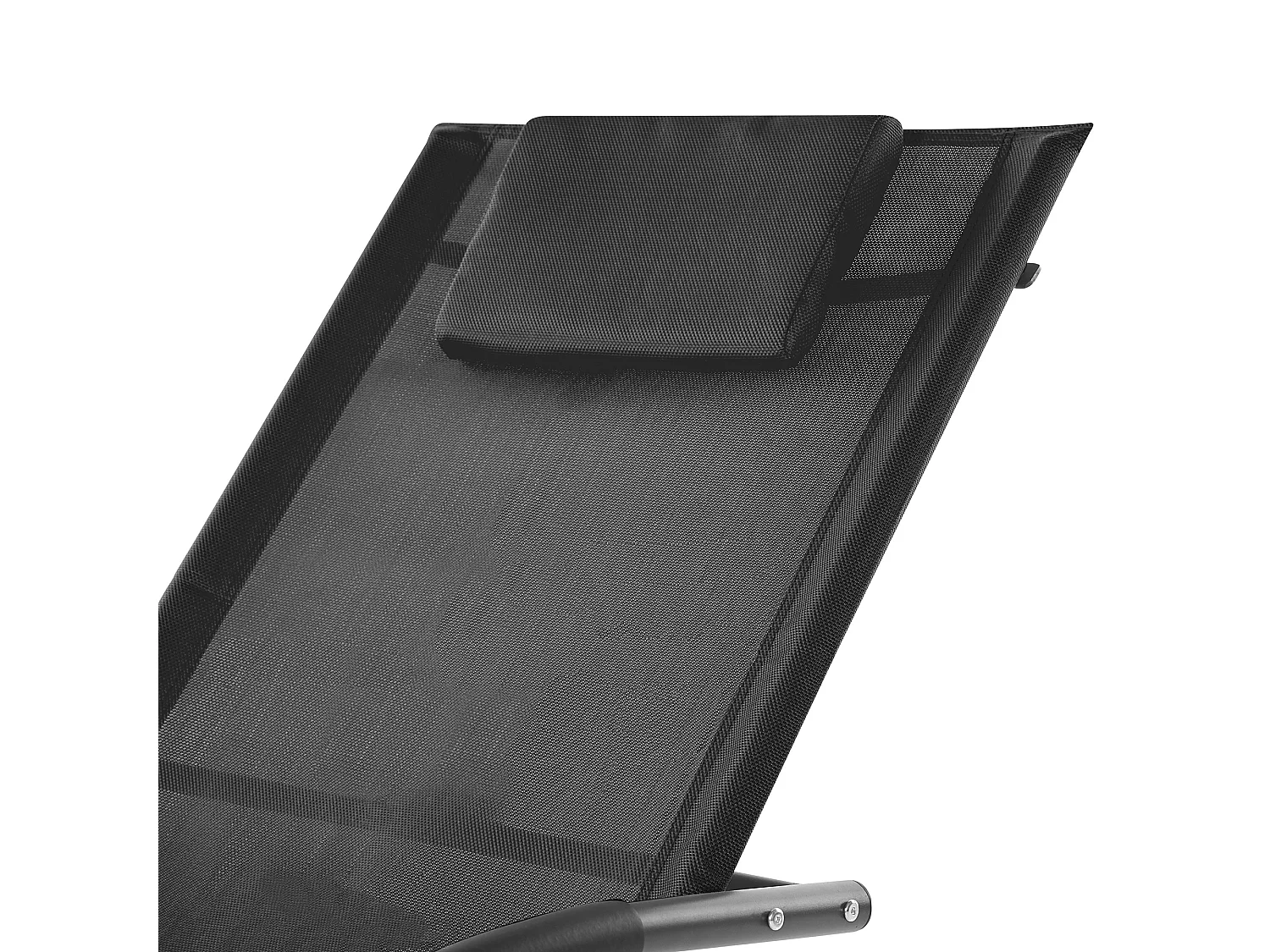 Leżak ogrodowy bujany CARANO II Metal Czarny