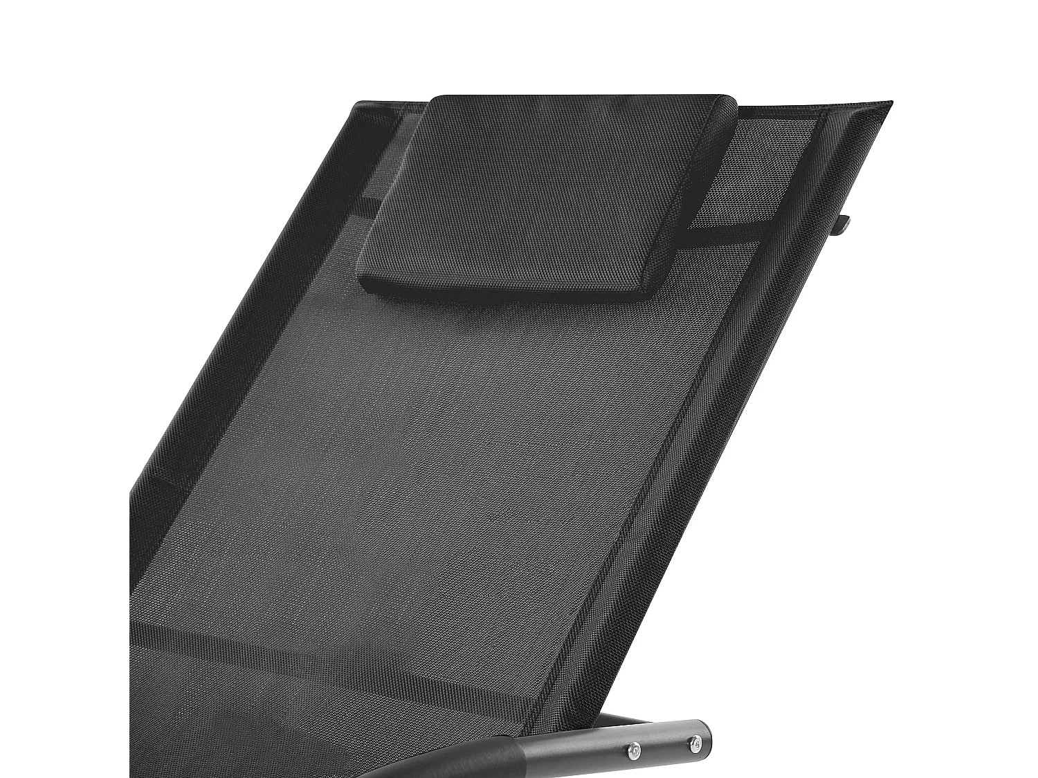 Espreguiçadeira de baloiço CARANO II Metal Preto