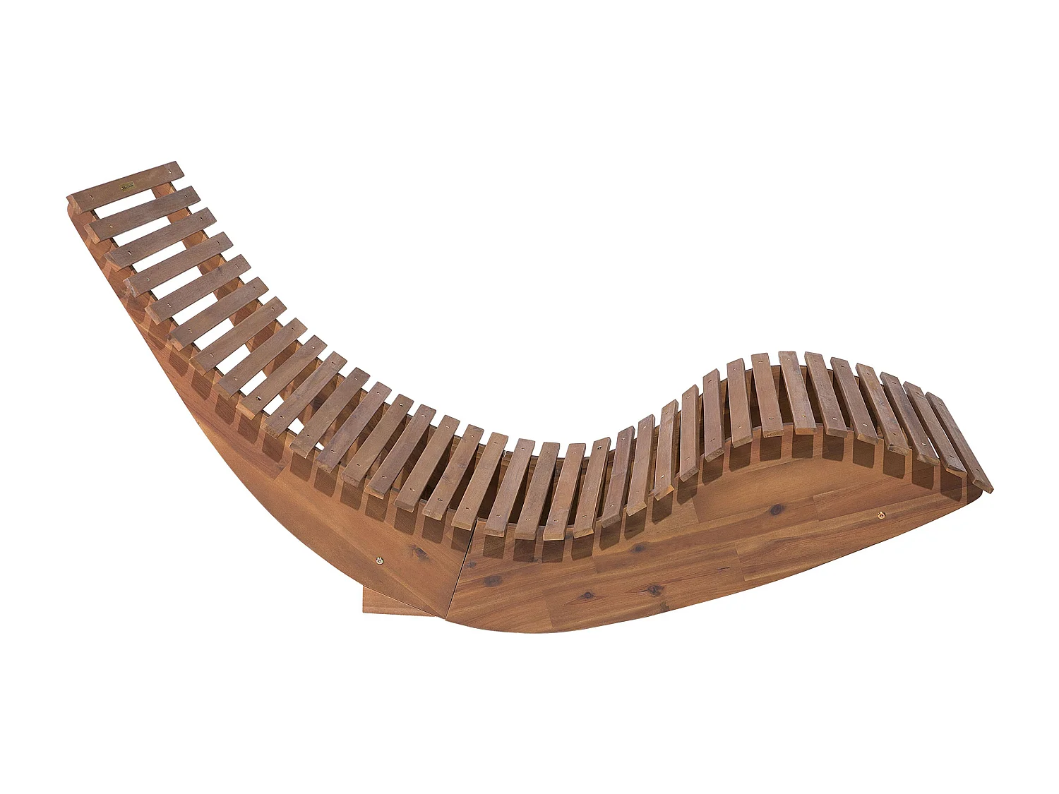 Lettino Prendisole BRESCIA Legno d'acacia Marrone