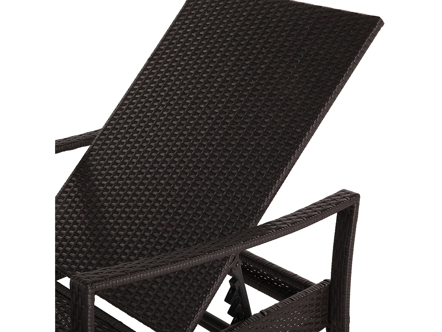 Espreguiçadeira com almofada VASTO Castanho