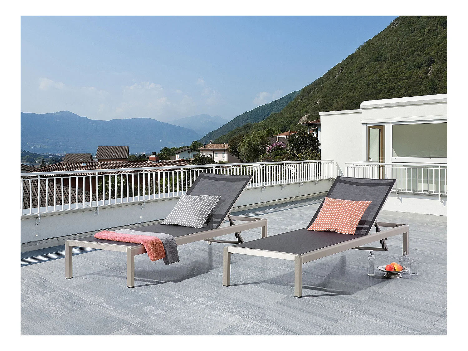 Transat FOSSATO Métal Noir