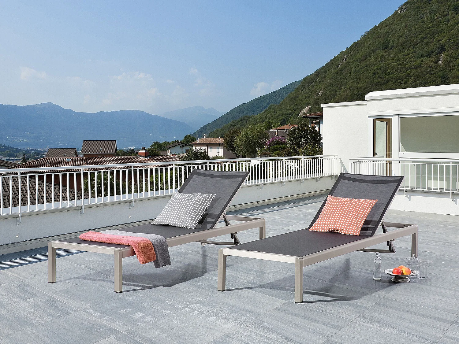 Transat FOSSATO Métal Noir