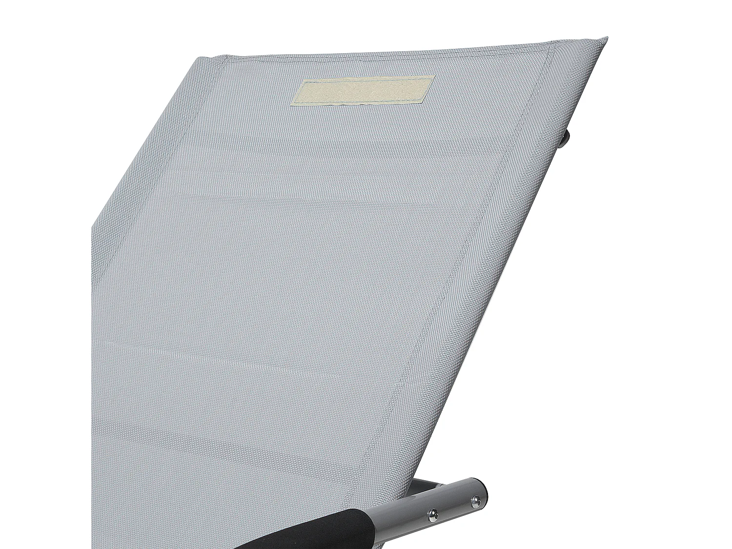 Leżak ogrodowy bujany CARANO Metal Szary